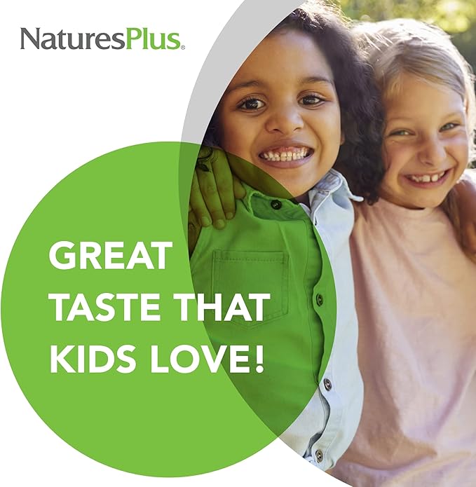 NaturesPlus Animal Parade Vitamin C Children's Chewable - Natural Orange Juice Flavor - 90 Animal-Shaped Tablets, Pack of 2 - Vegan, Vegetarian, Gluten Free - 90 Total Servings
