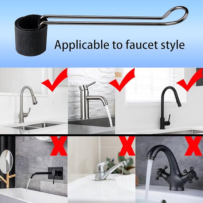 2 Pack Dish Holder for Multiple Kitchen Sink Faucets (Gray)