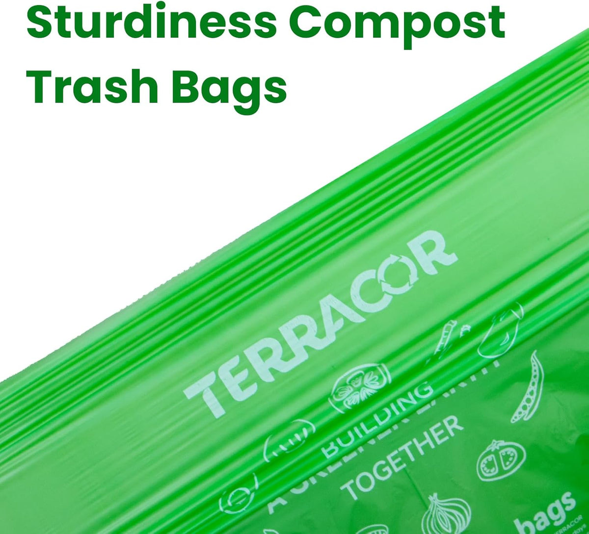 3 Gallon Compostable Trash Bags, 100 Bags Compost Bags for Countertop Bin, BPI Certified and Meet The ASTM D6400 Standard