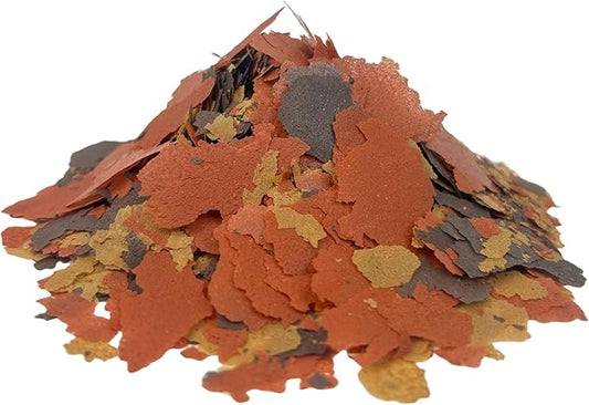 Aquatic Foods Inc. Flakes - 45% California Blackworm & Goldfish Flake Mix for Aquarium Goldfish, Koi Fish & Pond Goldfish, All Pond Fish - Premium AF Flakes - 1/4-lbs