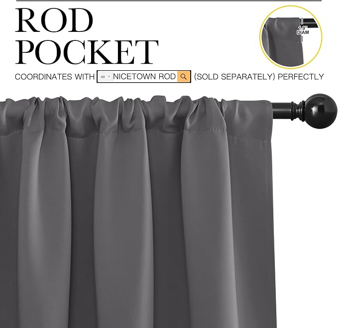 NICETOWN Blackout Curtains Panels