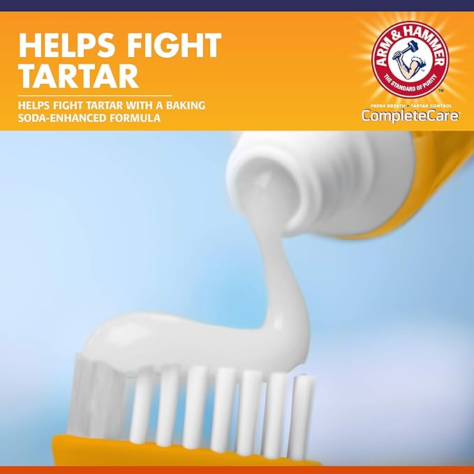 Arm & Hammer Complete Care Enzymatic Dog Toothpaste, 6.2 oz - Pet Toothpaste For Puppies and Adult Dogs, Dental Care and Clean Teeth, 6.2 Oz