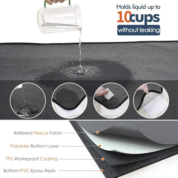 Washable Pee Pads for Dogs 65"x45"/72"x72" Extra Large Reusable Pee Pads Waterproof Pet Mat, Dog Playpen Mats for Puppy Training Whelping Playpen Pads