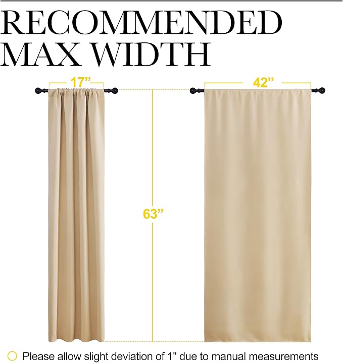 NICETOWN Room Darkening Curtains