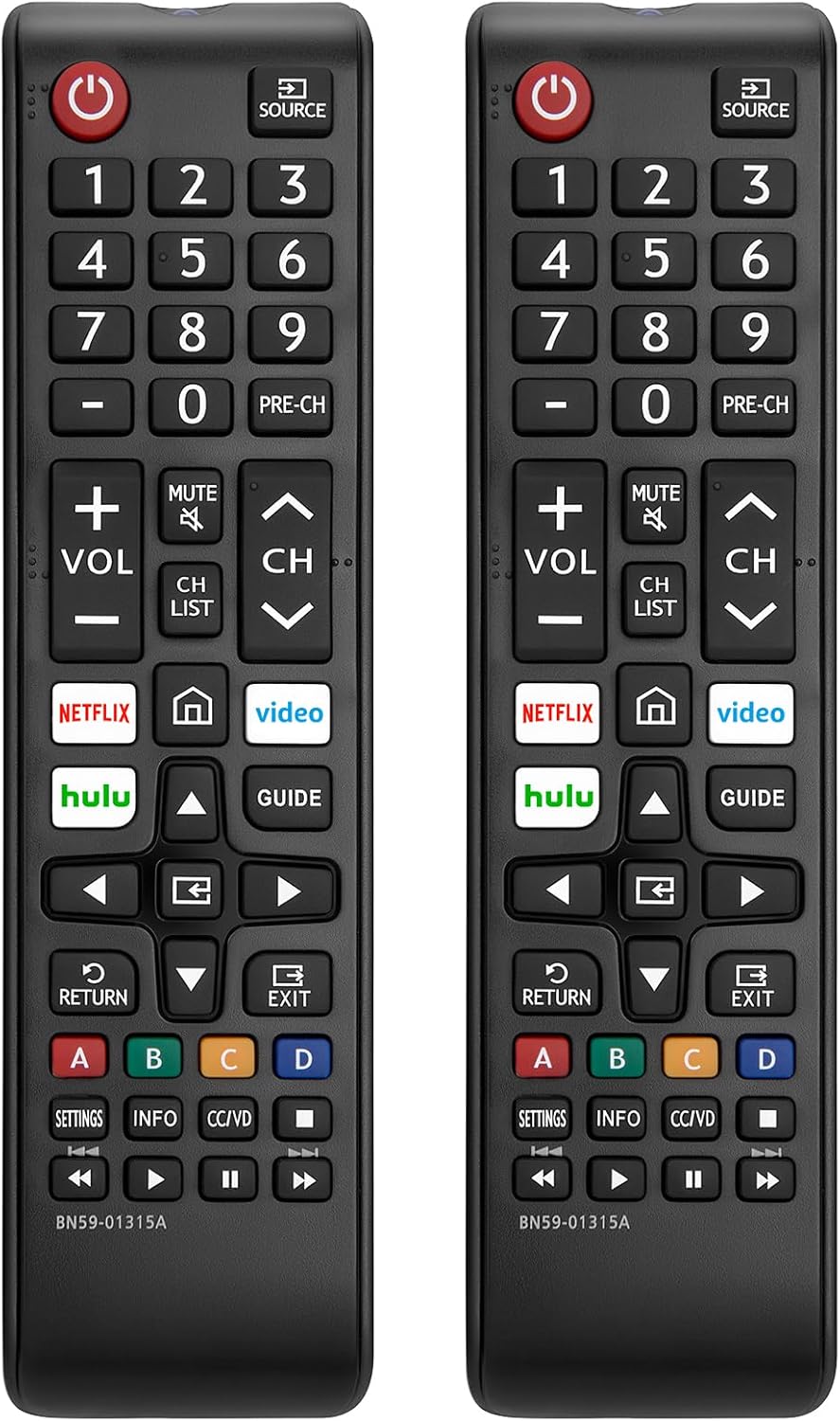 Pack of 2 New Universal Remote for All Samsung TV Remote, Replacement Compatible for All Samsung Smart TV, LED, LCD, HDTV, 3D, Series TV