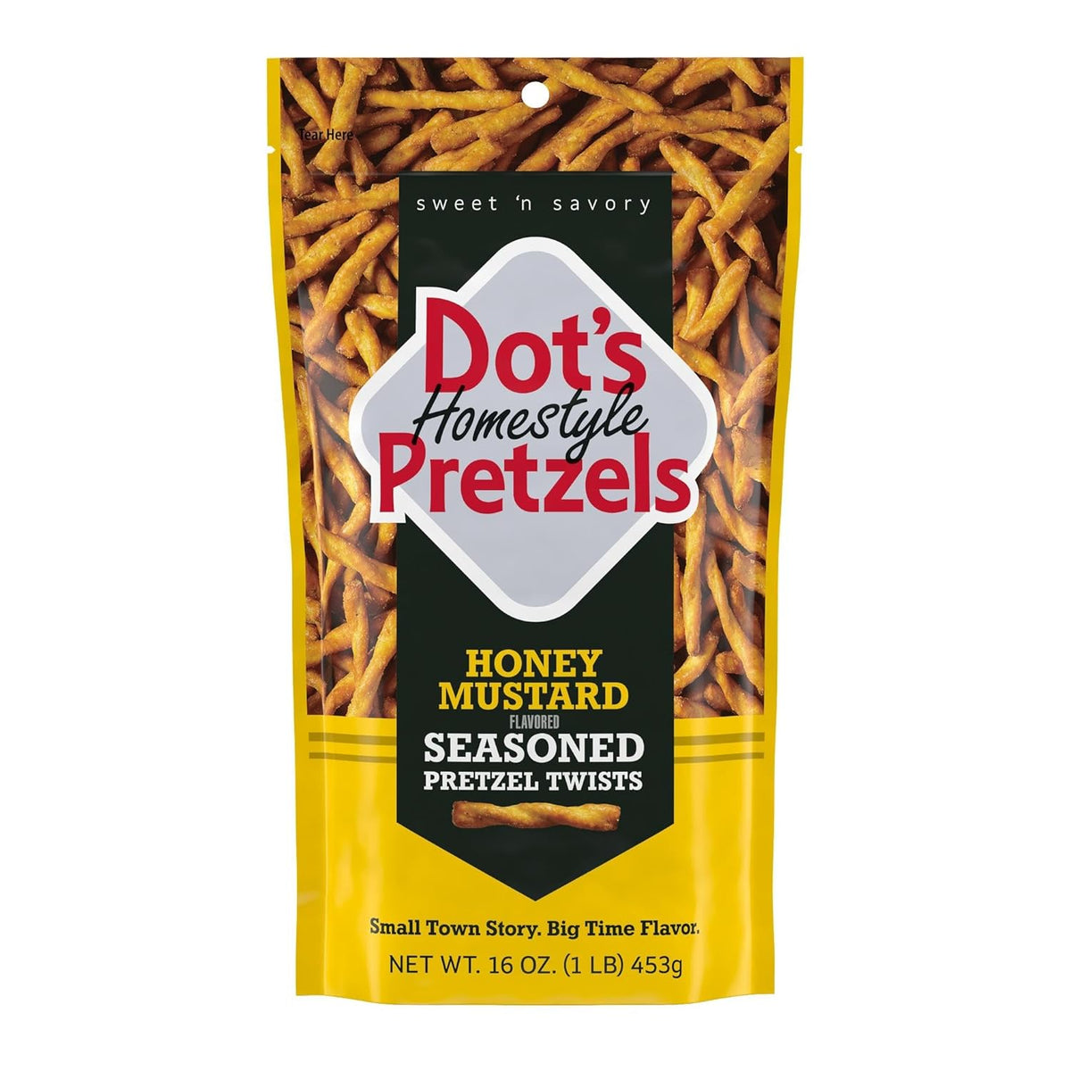 Dot's Homestyle Pretzels BBQ Seasoned Pretzel Twist Snack, 16oz Grocery Sized Bag