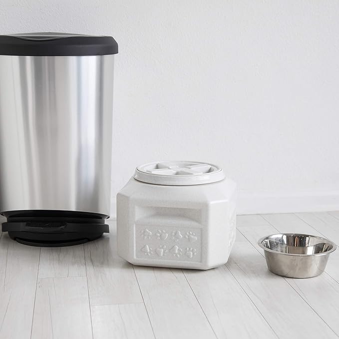Gamma2 Vittles Vault Dog Food Storage Container with Airtight Lid, holds up to 10-15 Pounds of Dry Pet Food, Cat Kibble and Bird Feed, BPA Free, Made in USA