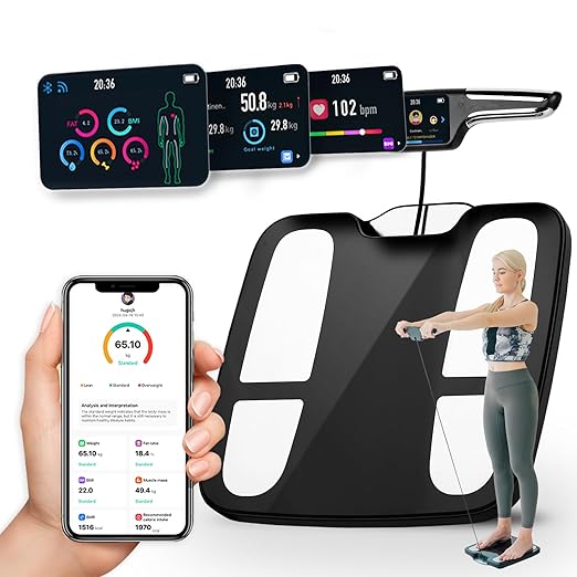 Smart Scale for Body Weight and Fat Percentage, FSA & HSA Eligible, 8-Electrode High Precision Digital Bathroom Scale for BMI, Body Fat, Muscle & Bone Mass, 51 Body Composition with Report