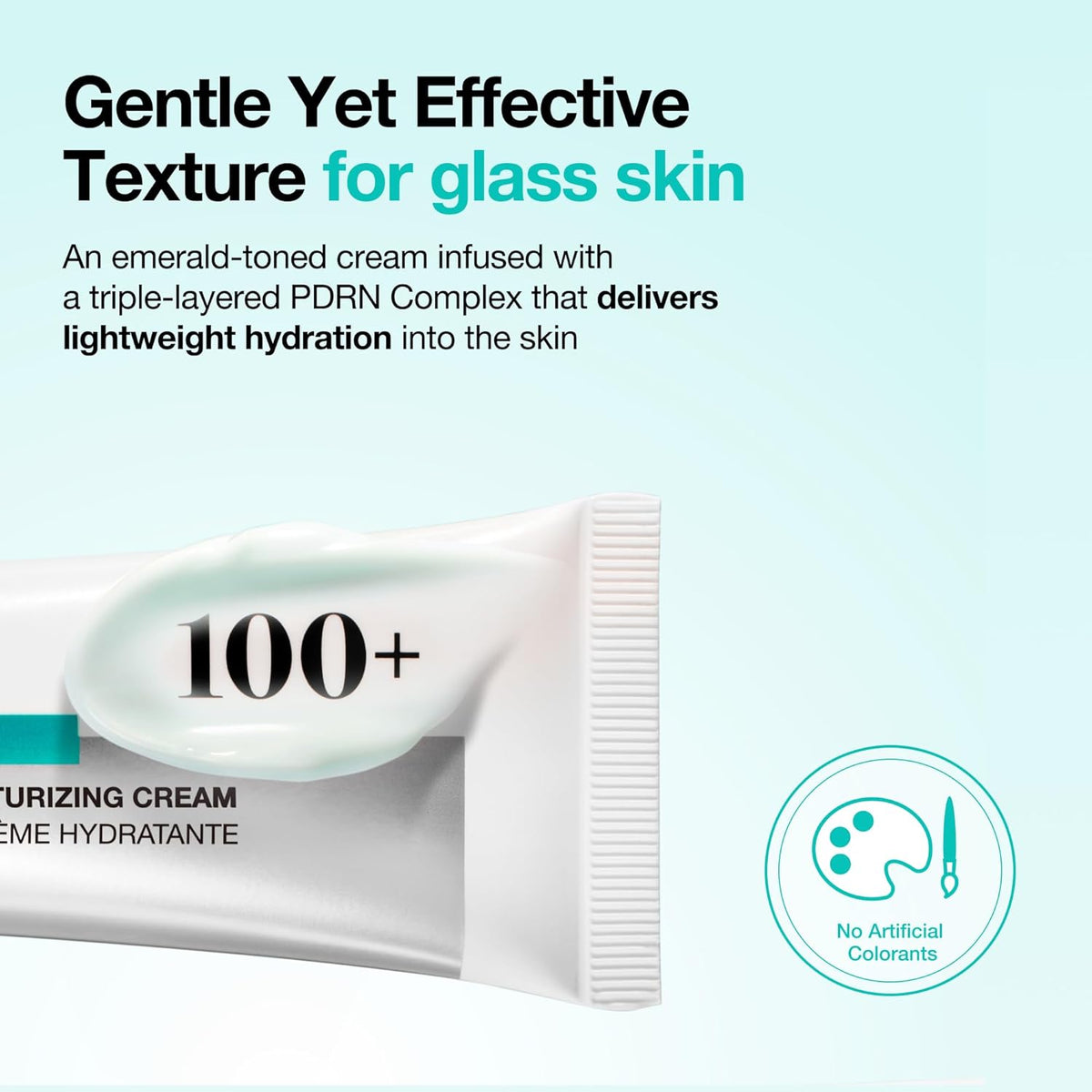 ANUA PDRN Hyaluronic Acid 100 Moisturizing Cream, Lightweight Hydrating Moisturizer with Salmon PDRN, Hyaluronic acid, Collagen for Glass Skin, Korean Skin Care (60ml / 2.02 fl. oz)