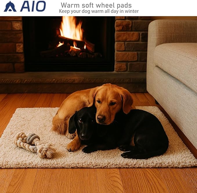 heated cat bed Self Warming Cat Bed Self Heating Cat Dog Mat Advanced Extra Warm Thermal Pet Pad for Indoor Outdoor Pets with Removable Cover Non-Slip Bottom Washable Non Electric brown 23.6*35.4inch