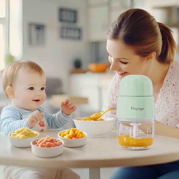 Baby Food Maker Blender, 10oz Baby Food Puree Maker, Food Processor for Baby Foods Fruit Vegetable Meat, 10-Second Quick Soft Food Prep for Baby-Upgraded