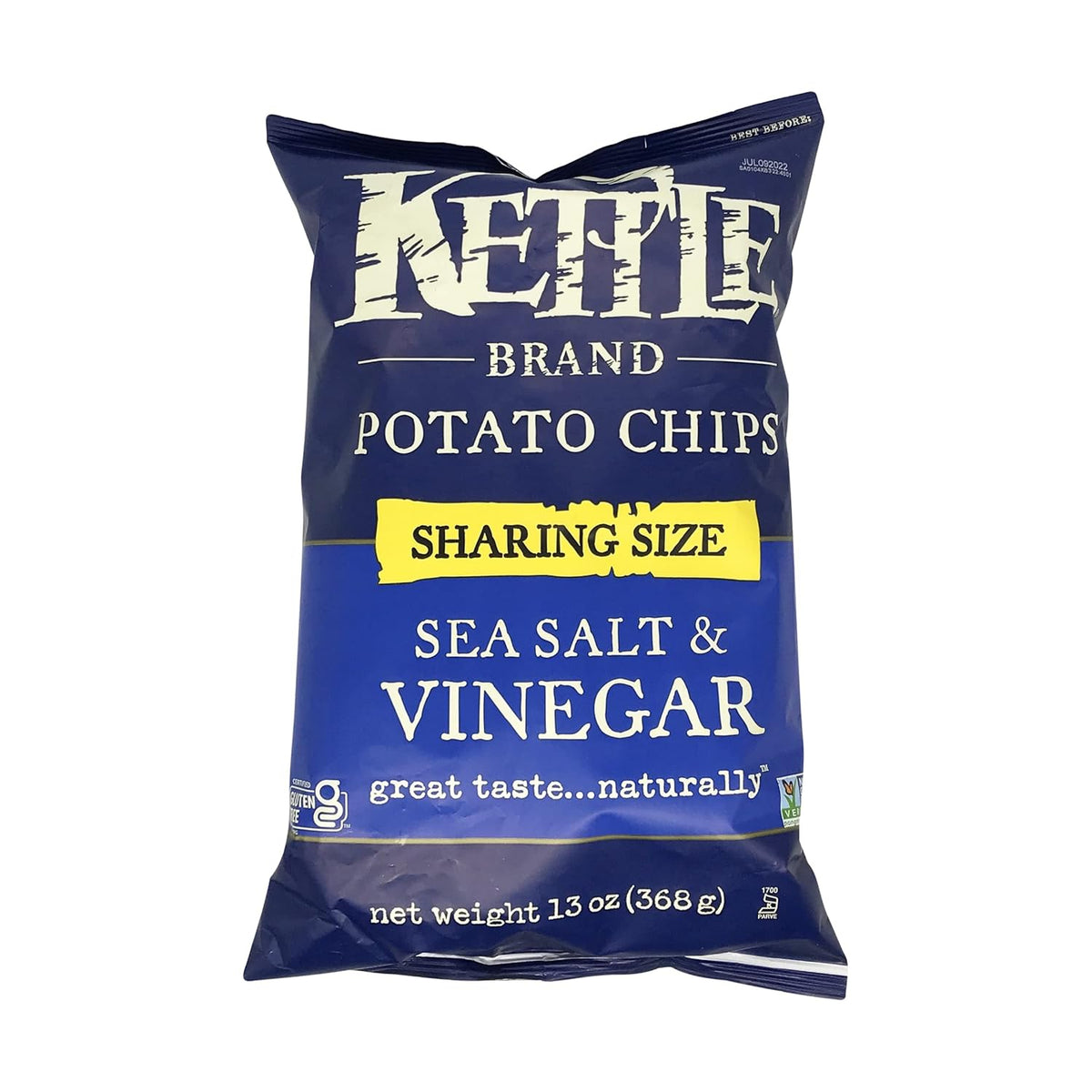 Kettle Foods Salt And Vinegar Potato Chips, 13 OZ