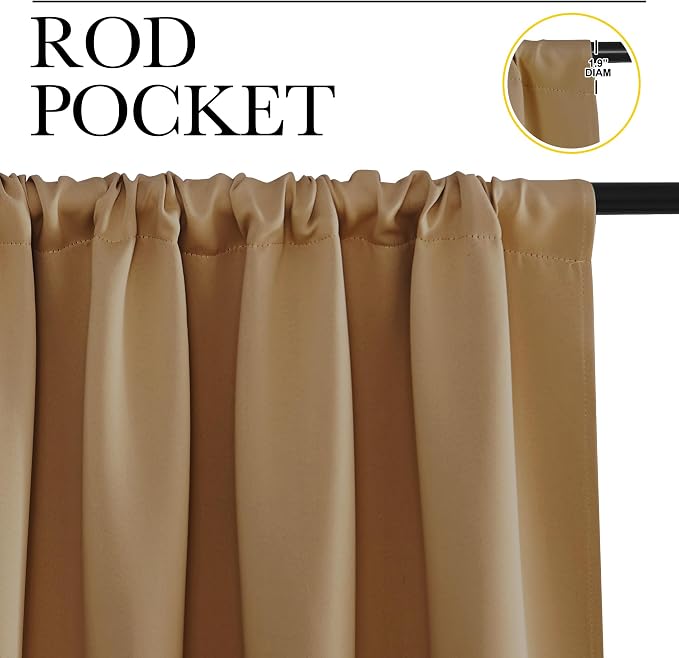 NICETOWN RV Blackout Curtains for Camper Windows, Short Blackout Curtains &