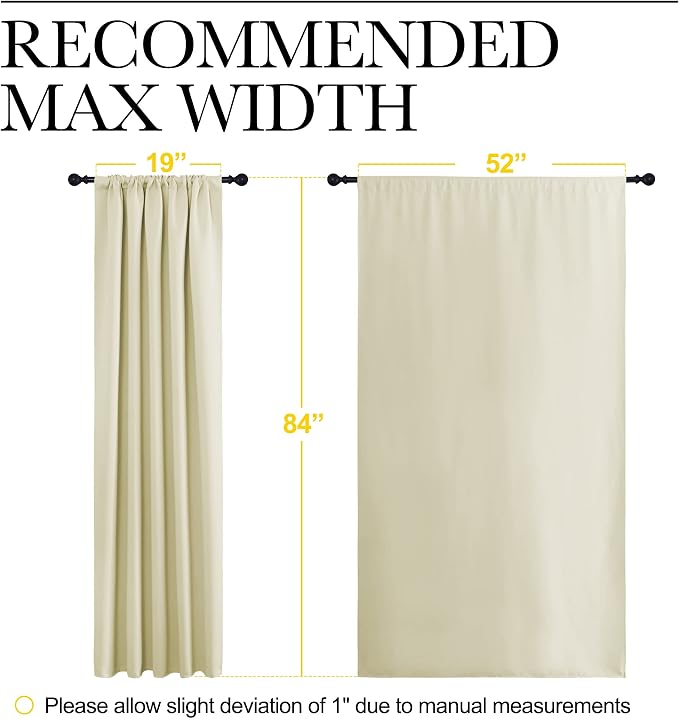NICETOWN Room Darkening Curtains