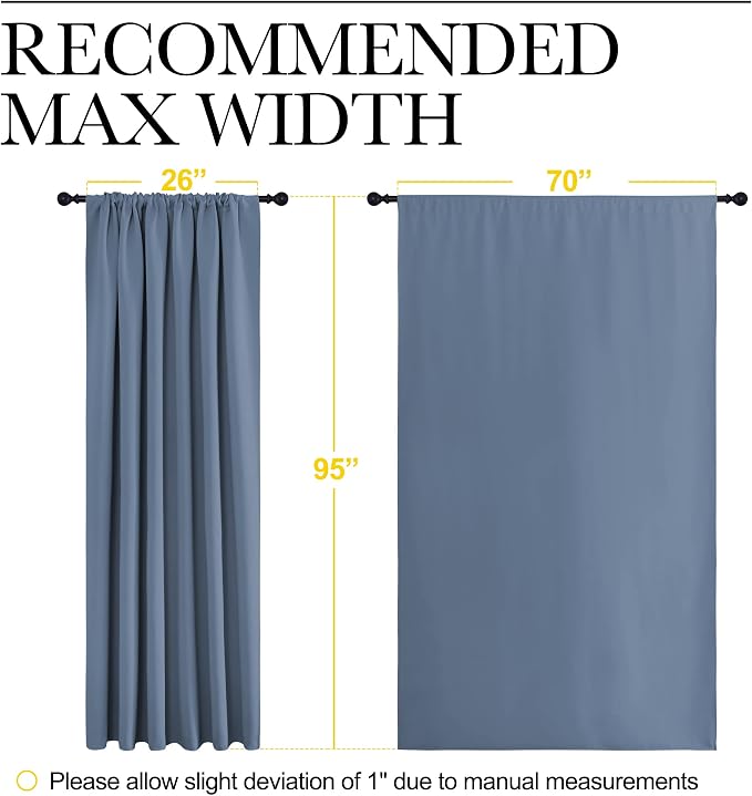 NICETOWN Blackout Curtains Window Draperies