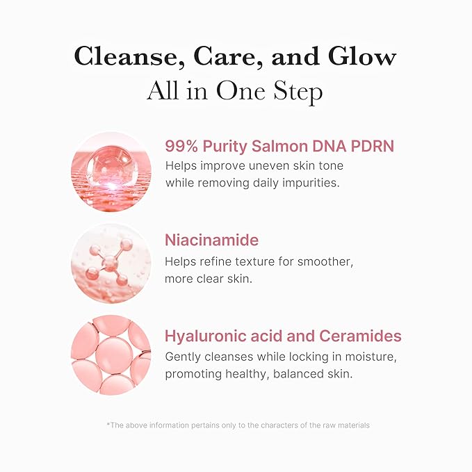medicube PDRN Marshmallow Whip Cleanser | Face Wash, Cleansing Foam for Pore Care & Uneven Skin Tone | Gentle Daily Deep Cleansing | Hydrating and Nourishing Facial Cleanser | Korean Skincare