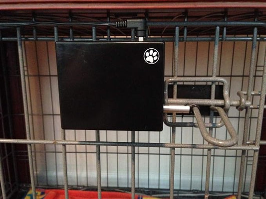Easy Out Automated Pet Crate Opener for Single or Double Latch Crates, Activated by Remote Control or Wi-Fi Smart Plug, Model EOD2