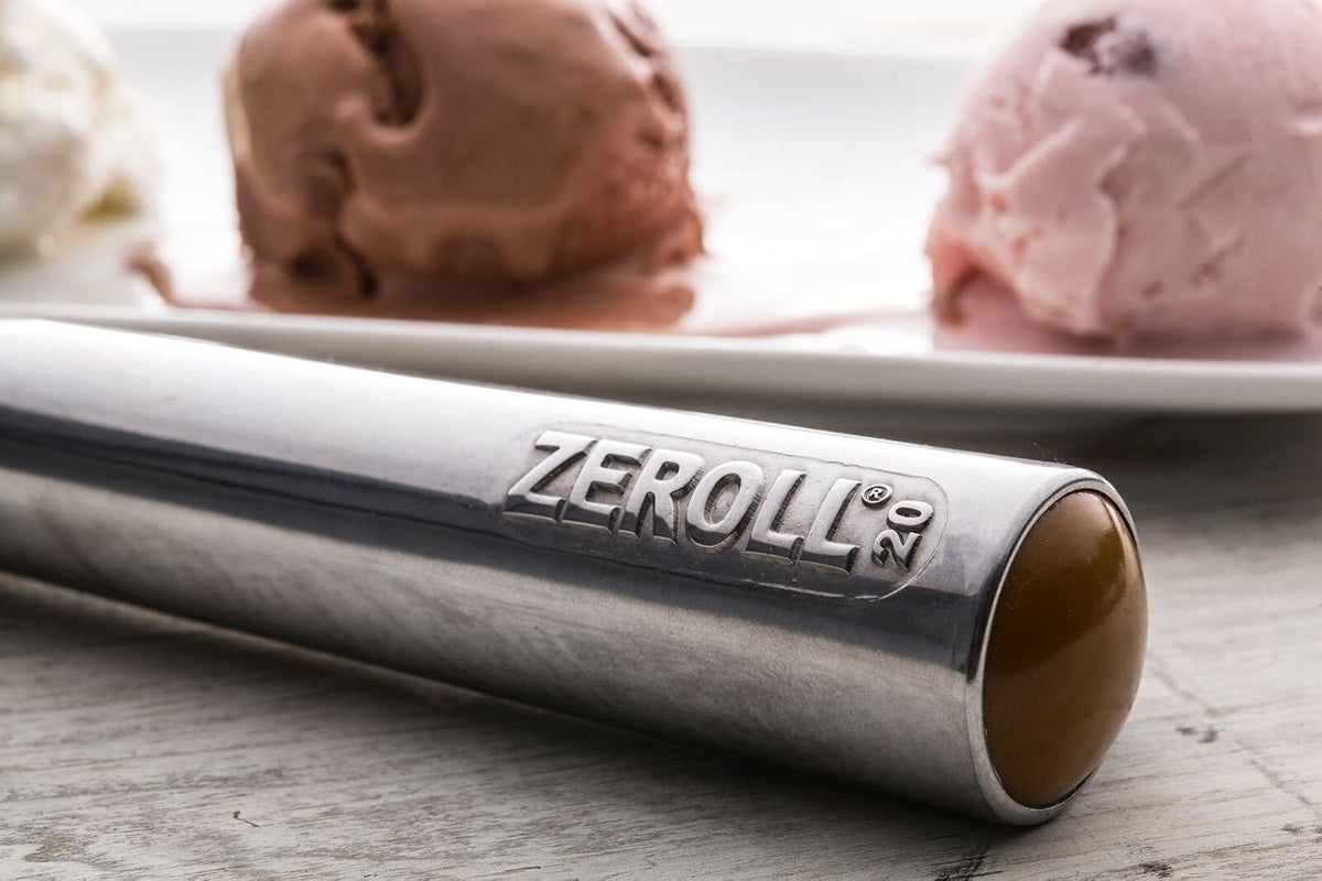Zeroll, Size 20, in Silver 1020 Original Ice Cream Unique Liquid Filled Heat Conductive Handle Simple One Piece Aluminum Design Easy Release 40 Scoops per, 2-Ounce