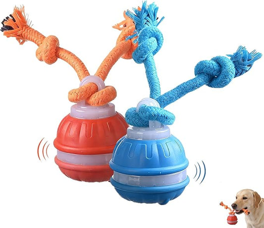 Interactive Dog Toys,Upgraded Motion Activated Rolling Dog Ball Toy for Small/Medium Dogs,Smart Automatic Rolling Toy with USB Rechargeable,Interactive Dog Balls(2PCS)