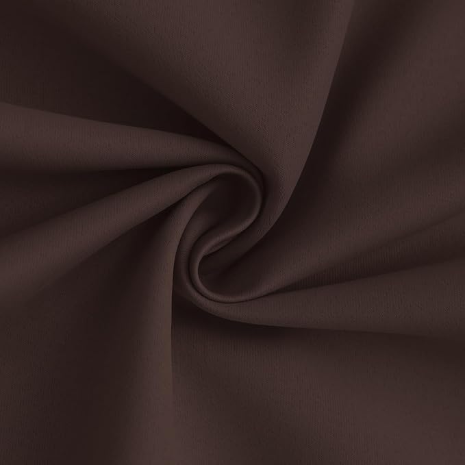 Yakamok 100% Blackout Curtain Panels 63 inches Cold and Light Blocking Drapes