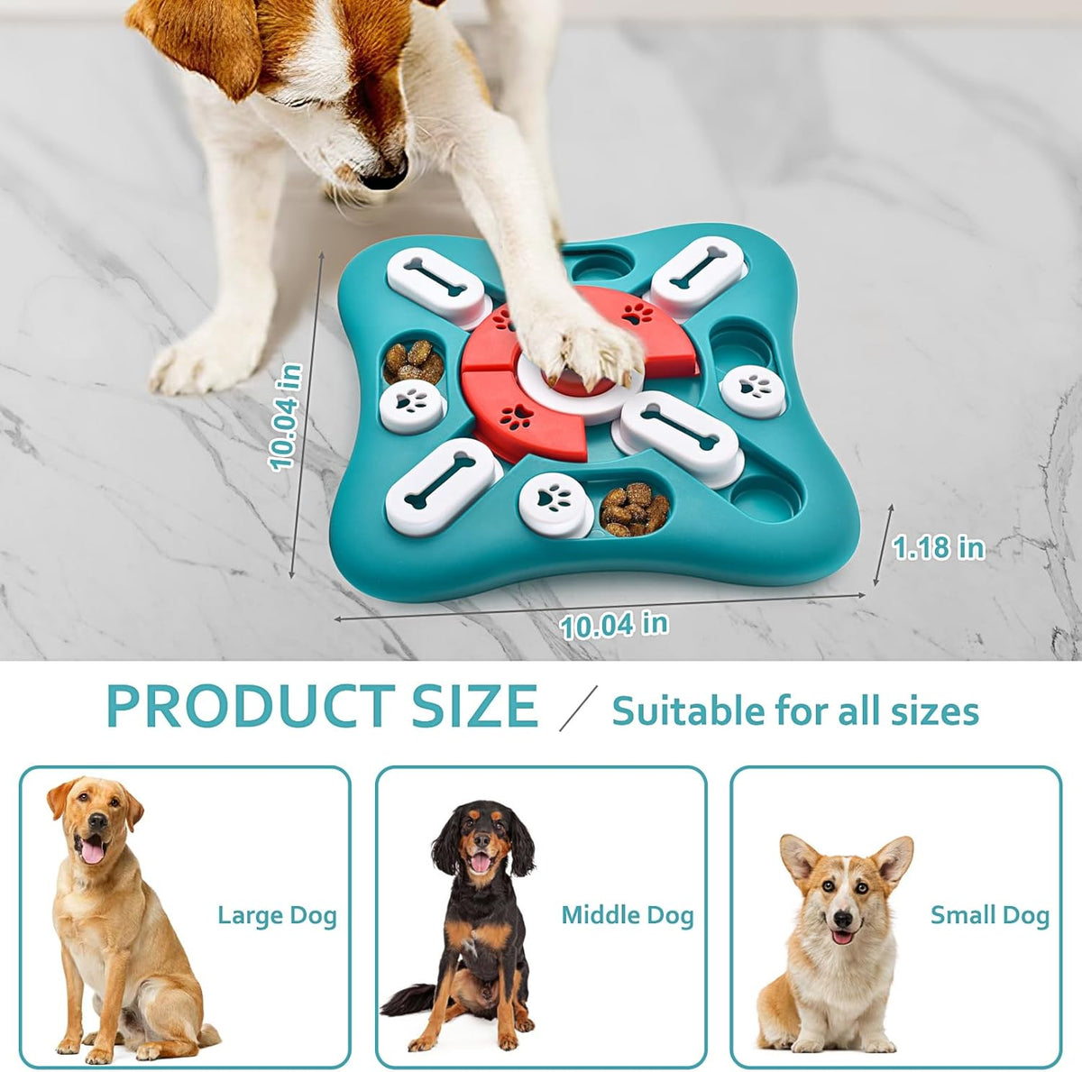 Dog Puzzle Toys - Interactive, Mentally Stimulating Toys for IQ Training & Brain Stimulation - Gift for Puppies, Cats, Dogs