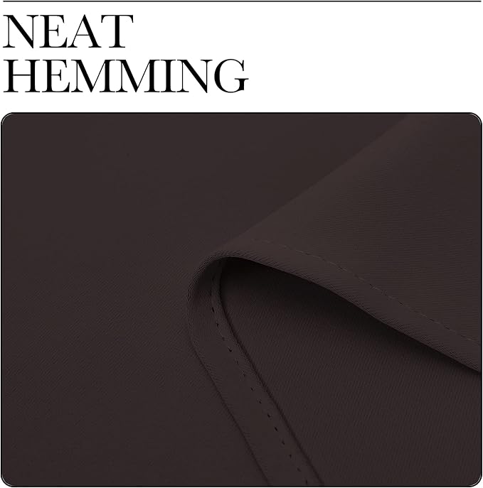 NICETOWN 2 Panels Blackout Curtains, Rod Pocket Thermal Insulated Drapess