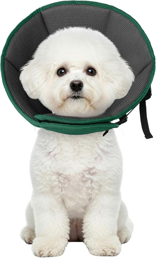 Dog Cone Collar Soft Cone for Medium Dogs After Surgery Adjustable Elizabethan Collar for Dogs to Stop Licking Wounds, Biting Stitches Professional Pet Recovery Cones E-Collar for Dog