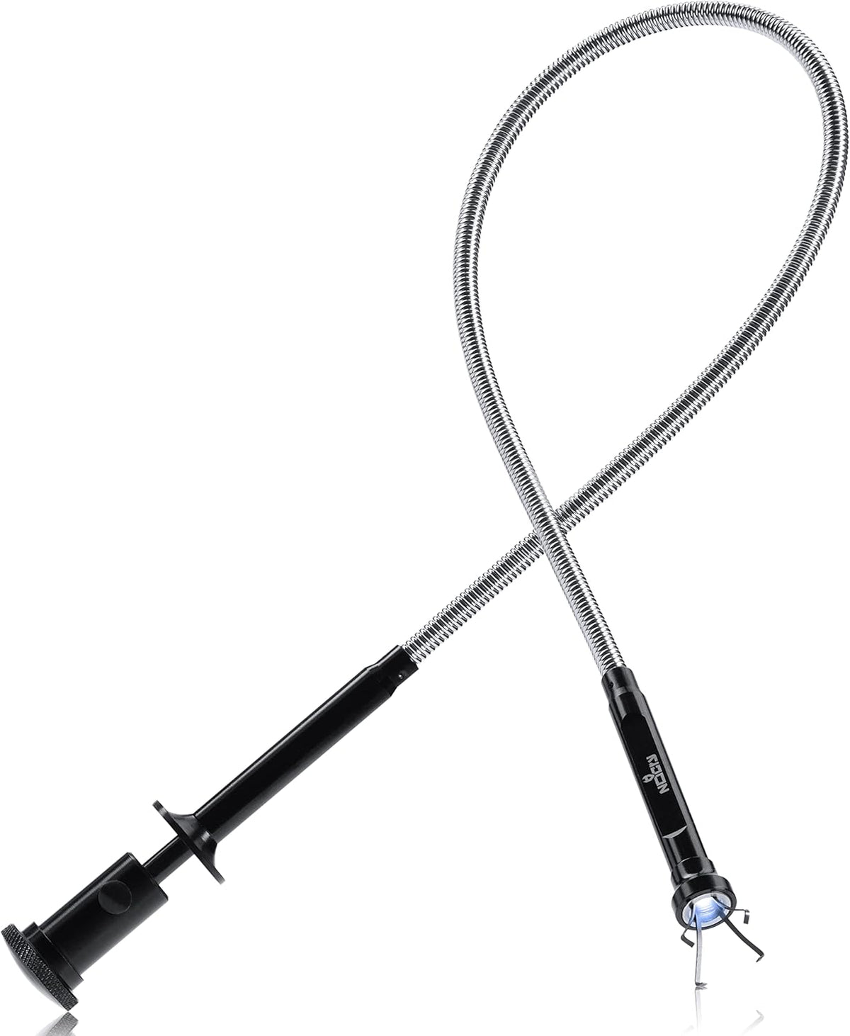 NoCry Magnetic Flexible Claw Grabber Pickup Tool with Bright LED Light - 27.7in Long Magnetic Pickup Tool, Retractable Claw Grabbing Tool, Magnetic Grabber Tool with 5lb Pull Strength Pick Up Tool