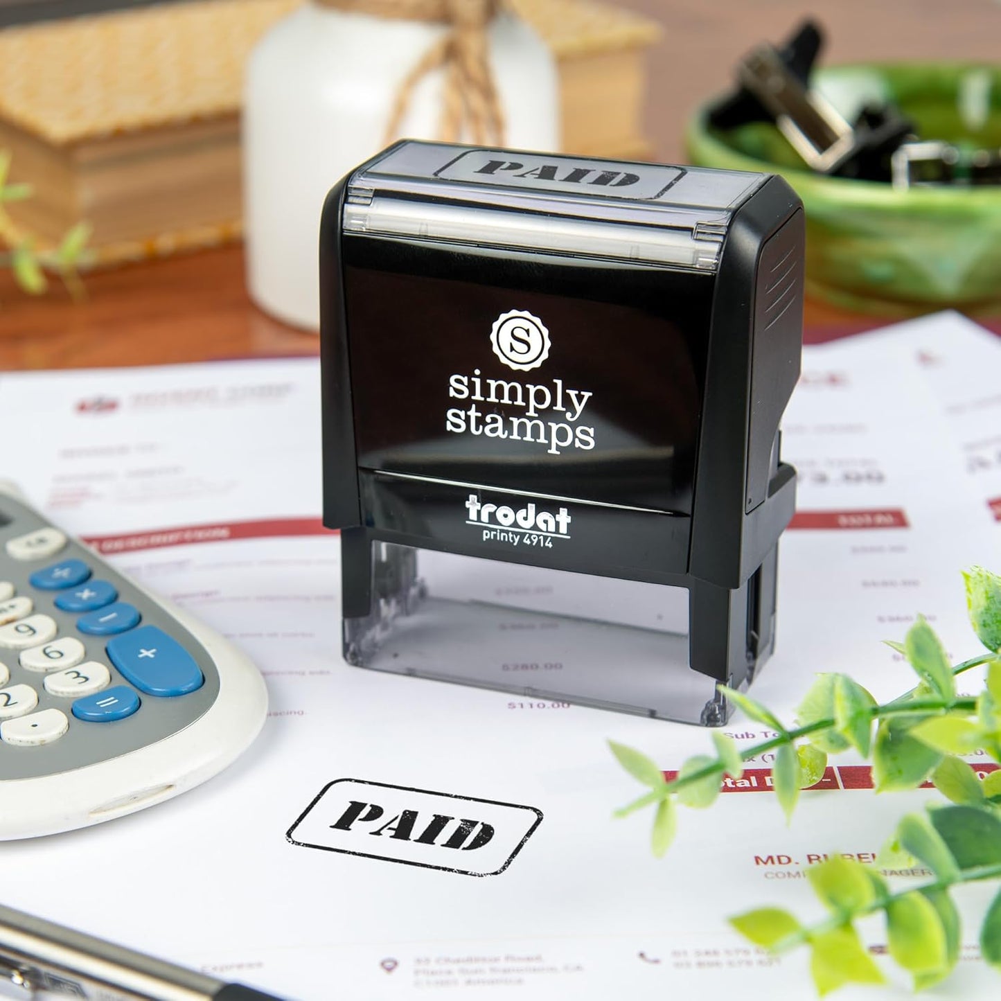 Paid Office Stamp | 4 Different Sizes | 20 Designs | Multiple Color Options | Perfect for Quick Validation of Office Documents (Paid, Xtra Large)