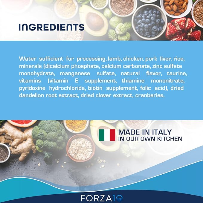 Forza10 Kidney Care Cat Food – Renal Support Wet Cat Food with Lamb, 3.5 oz Cans, 4 Pack – Vet Formulated, Made in Italy