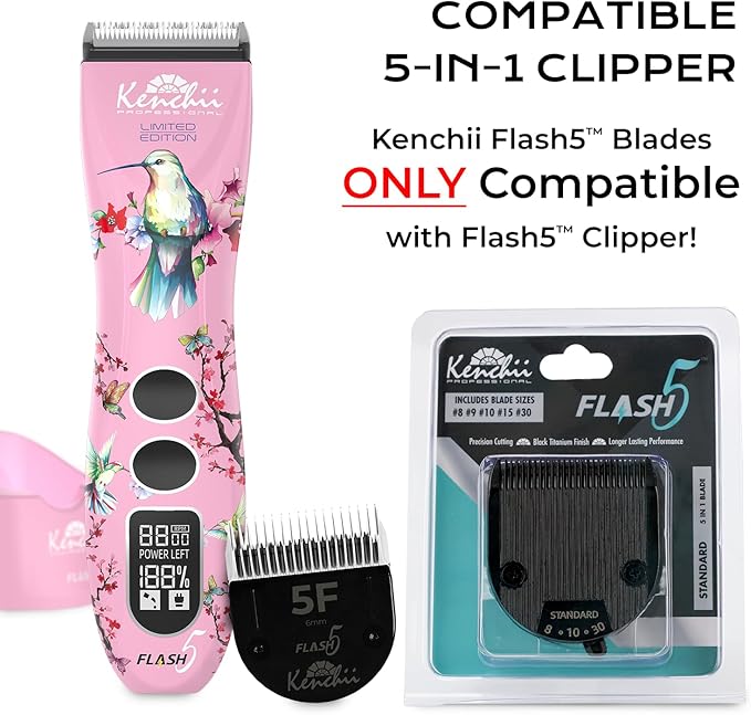 Kenchii Flash 5 Clipper Blade (KEFB5-STD) Only Compatible with Limited Edition Flash 5 Clipper