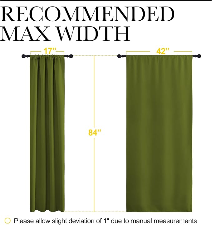 NICETOWN Christmas Decoration Blackout Curtain