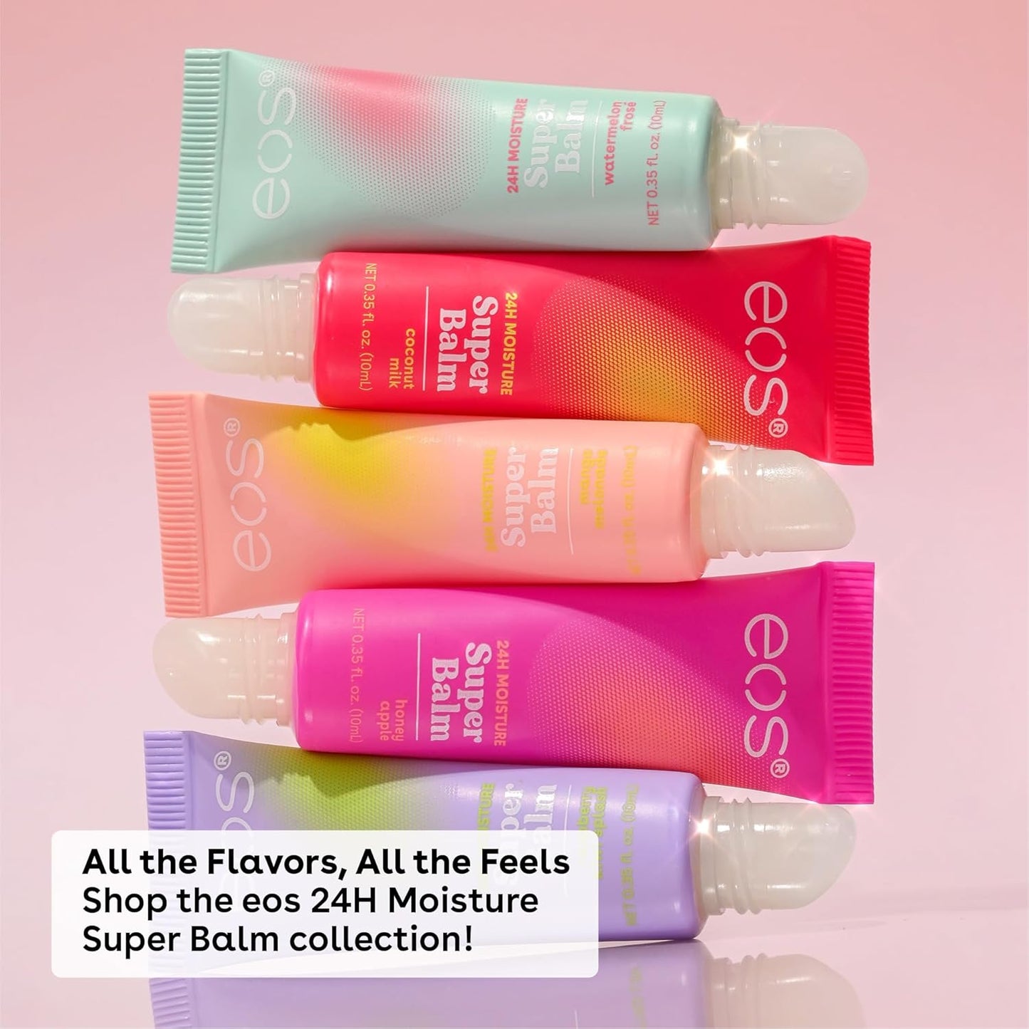 eos 24H Moisture Super Balm - Coconut Milk, Day or Night Lip Treatment, Made for Sensitive Skin, Lip Balms & Moisturizers, 0.35 fl oz