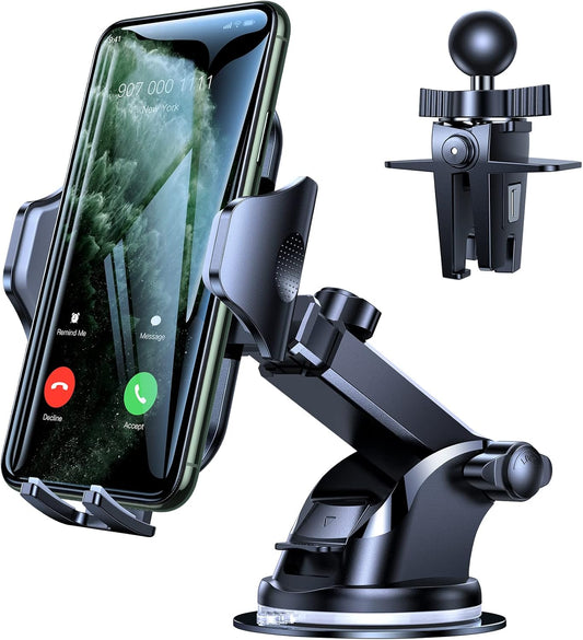 VICSEED [No.1 Powerful Suction] [Rally Racing-Grade Stability] Phone Holders for Your Car 2025 Upgraded Car Phone Holder Mount Truck Stand for Dashboard Windshield Vent for iPhone Samsung All Phones