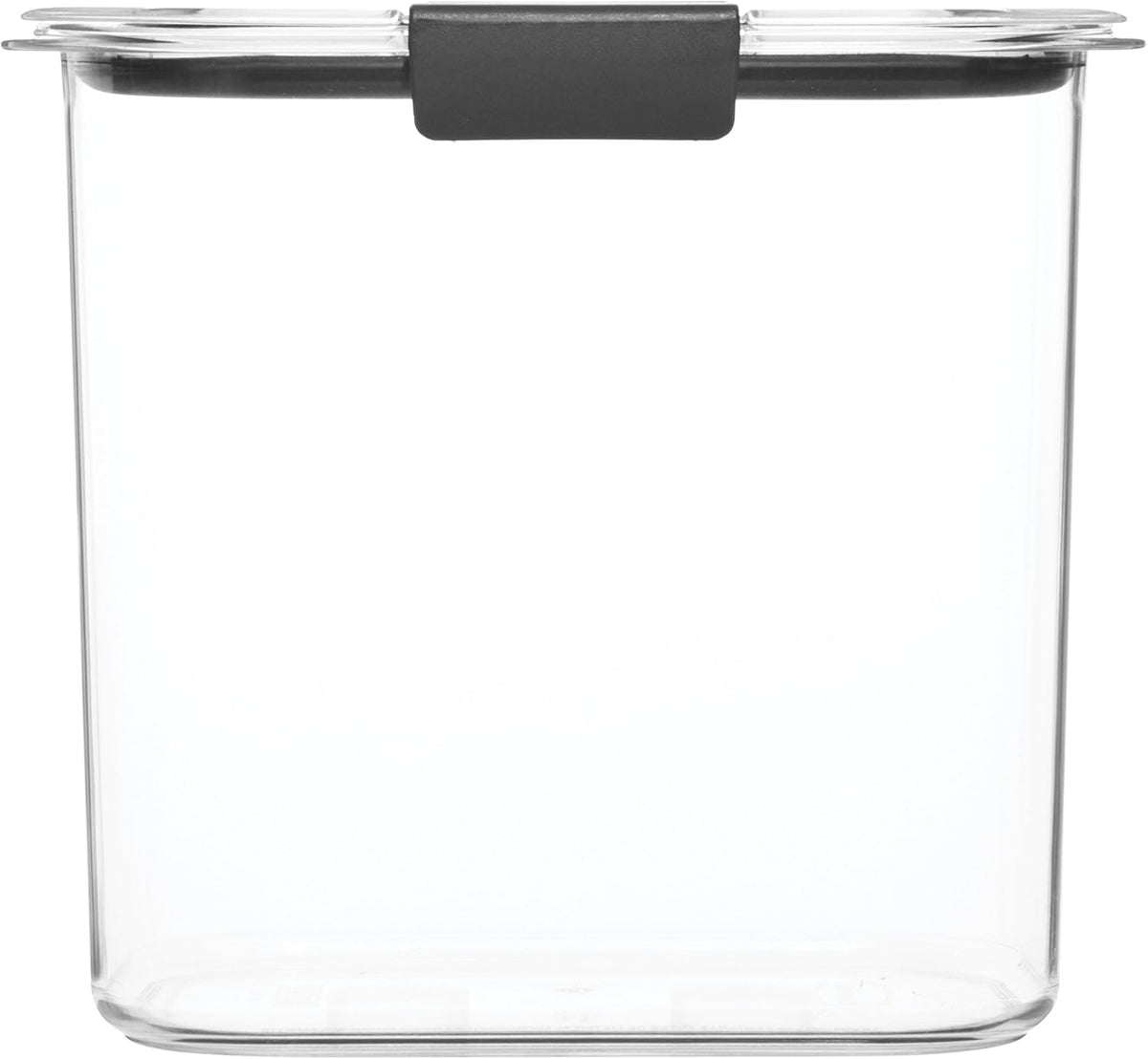 Rubbermaid Brilliance 12-Cup Airtight Food Storage Container, Perfect for Pantry Staples, Clear/Grey