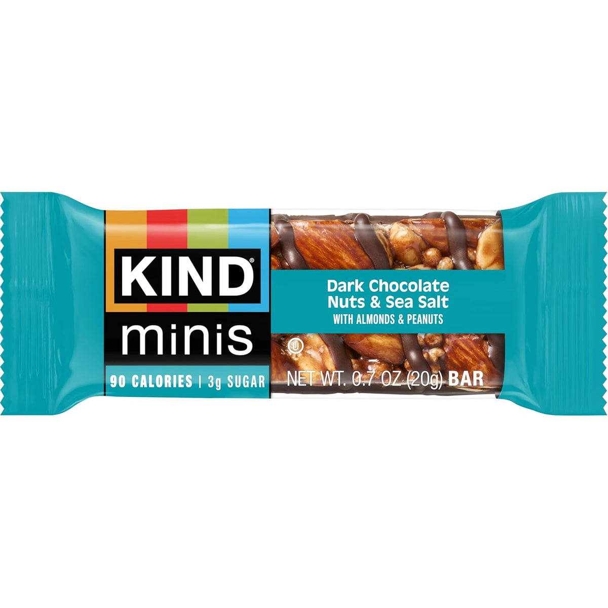 KIND Mini Snack Bars Variety Pack, Gluten Free, Low Sugar, Low Calorie Snacks, Dark Chocolate Nuts & Sea Salt, Peanut Butter Dark Chocolate, Caramel Almond & Sea Salt, 30 Count