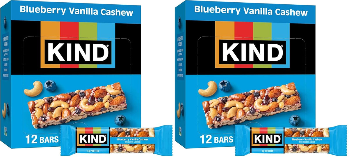 KIND Healthy Snacks Bars, Cranberry Almond, Gluten Free, High Fiber Snacks, 5g Protein, 12 Count