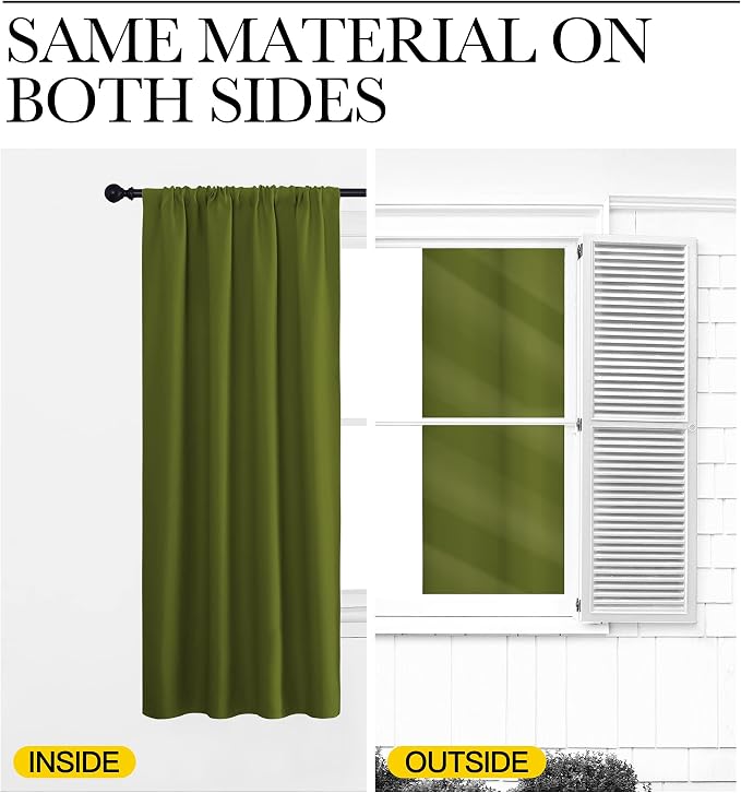 NICETOWN RV Blackout Curtains for Camper Windows, Short Blackout Curtains &