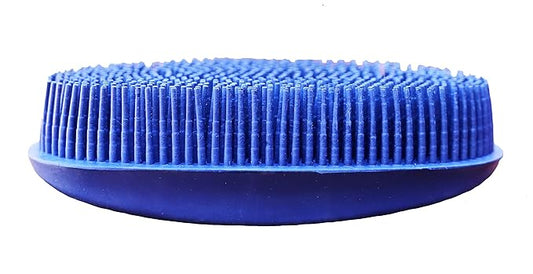 Grewal Equestrian Oval Face Grooming & Bathing Curry Brush for Horses, Dogs, Cats, & Other Pets - Very Soft Bristles (Navy Blue)