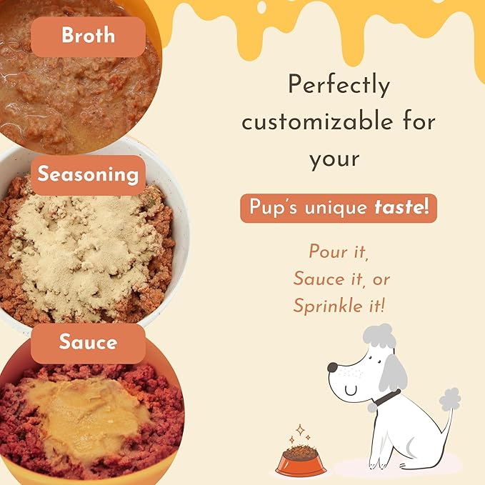 PawCo Magic Topper Skin & Coat - Dog Food Topper for Healthy Skin & Shiny Fur, Grain-Free Meal Enhancer with Omega-3 & DHA, 160g