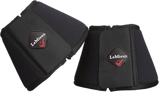 LeMieux Black Soft Shell Overreach Horse Boots - Protective Gear and Training Equipment - Equine Boots, Wraps & Accessories
