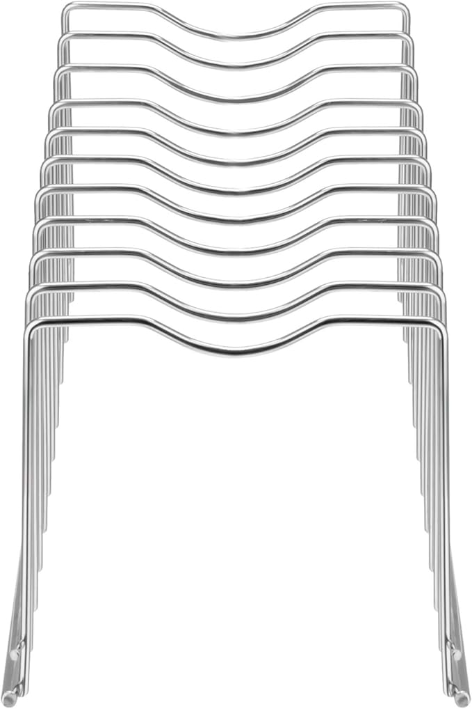 Slideep Pot Pan Lid Holder Rack Organizer, Kitchen Dish Plate Storage Organizer Drying Rack, Bakeware Pot Lid Rack Holder Organizer, Pantry and Cabinet Holder,Set of 2