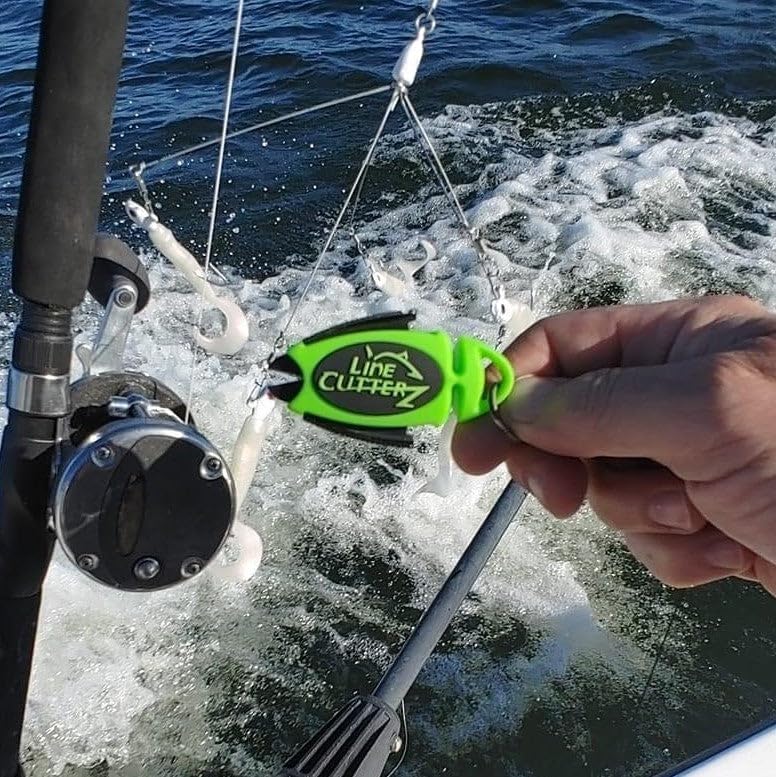 LINE CUTTERZ Patented Dual Hybrid Ceramic Cutter + Stainless Steel Micro Scissors Fishing Line Trimmer - Pink - color: Pink