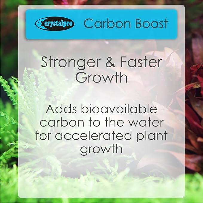 Carbon Boost - Liquid Carbon Source for Aquarium Plants - CO2 Alternative for Faster Growth in Freshwater Tanks - Part of The Flora Nutrition Series - 16.9 fl oz