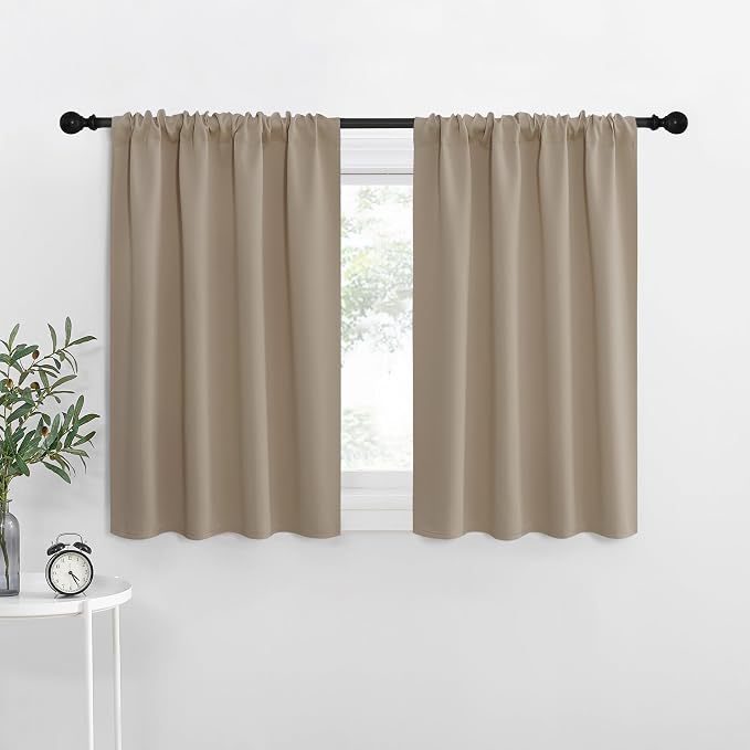 NICETOWN Kitchen Curtains, Short Blackout Curtains & Drapes, Thermal Insulated