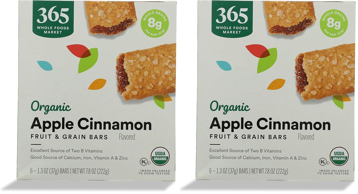 365 by Whole Foods Market, Organic Strawberry Cereal Bar 6 Count, 7.8 Ounce