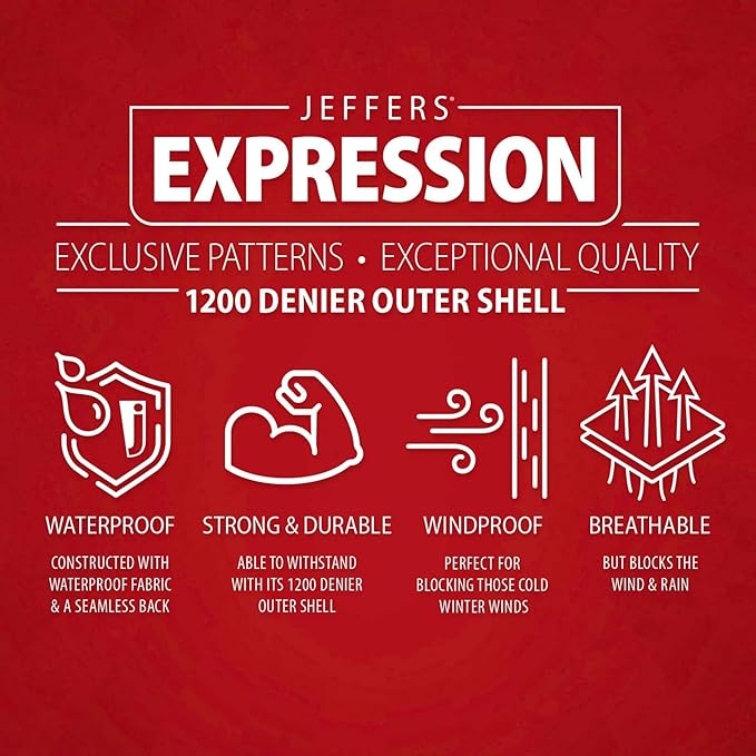 Jeffers Expression 1200 Denier Standard Neck Turnout Blanket, Rose Garden, 66" - Waterproof, Breathable Horse Blanket with 0g Polyfill, No insulation - Ideal Protection for Wind and Rain, Light Weight