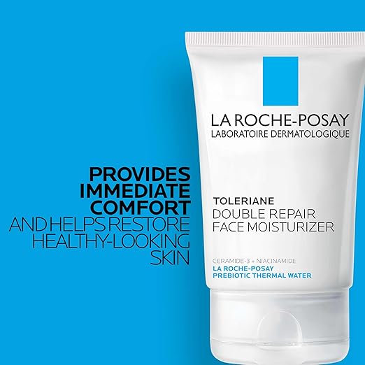 La Roche Posay Toleriane Double Repair Face Moisturizer, Daily Moisturizer Face Cream with Ceramide and Niacinamide for All Skin Types, Oil Free, Fragrance Free