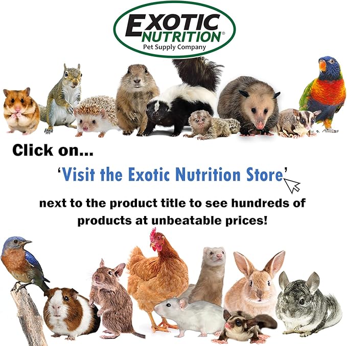 Exotic Nutrition Opossum Complete - Nutritionally Complete Healthy Pellet Diet - Food for Short-Tailed & Virginia Opossums (1 lb.)