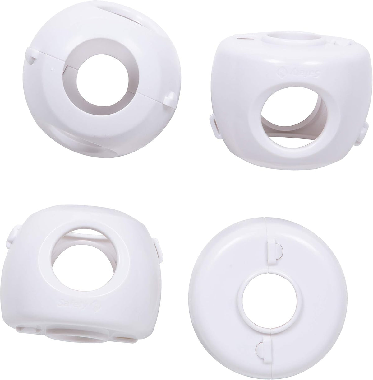Safety 1st Parent Grip Door Knob Covers, White, One Size,4 Count (Pack of 1) (HS3260600), Packaging may vary